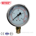 medidor de pressão do manômetro cheio de óleo